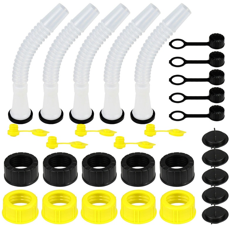 419-REARVENTCAP 5-Pack of Gas Can Spouts with Parts Fits Universal Products 1221