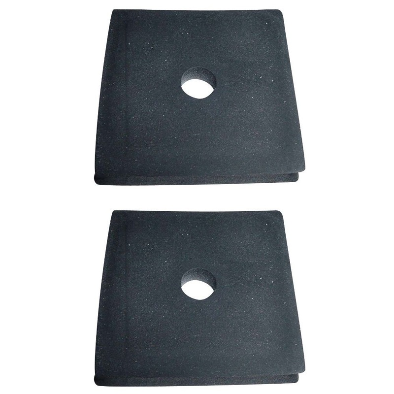 RW0178-43 Square Rubber Mount Pads -3 x 3 3/16 - 2 Pk