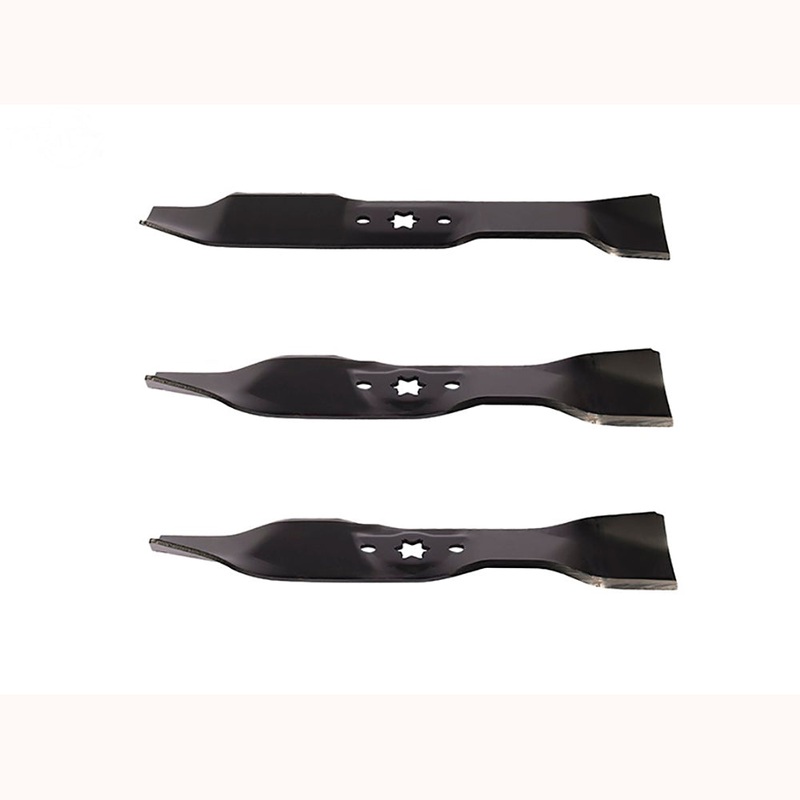 3-pc Mulching Mower Blade Set Fits Cub Cadet Replaces 742-04124