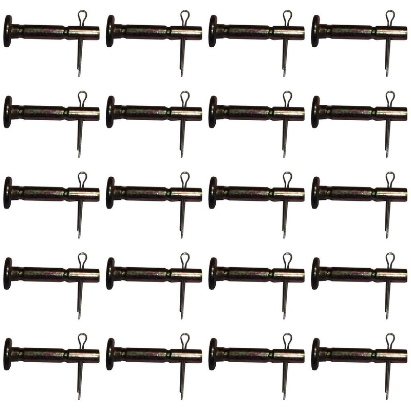 Qty 20: Shear Pin with Cotter Pin, 1-5/8" x 1/4" Fits MTD Replaces 714-04040