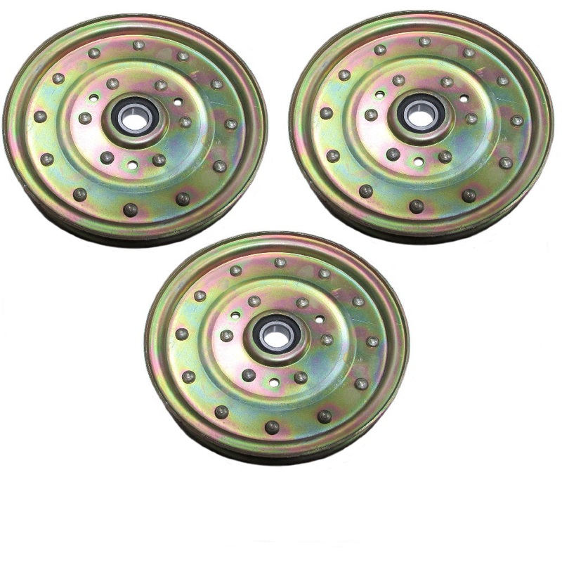 Qty 3: Flat Idler Pulley Fits Exmark Replaces 1-633109