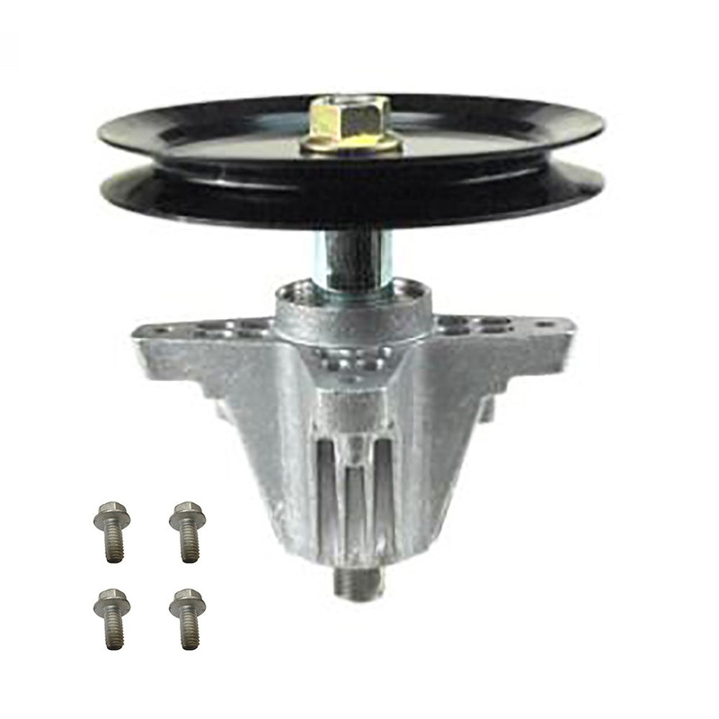 Mower Deck Spindle with Pulley and Bolts Fits Troy Bilt Replaces 112-0395