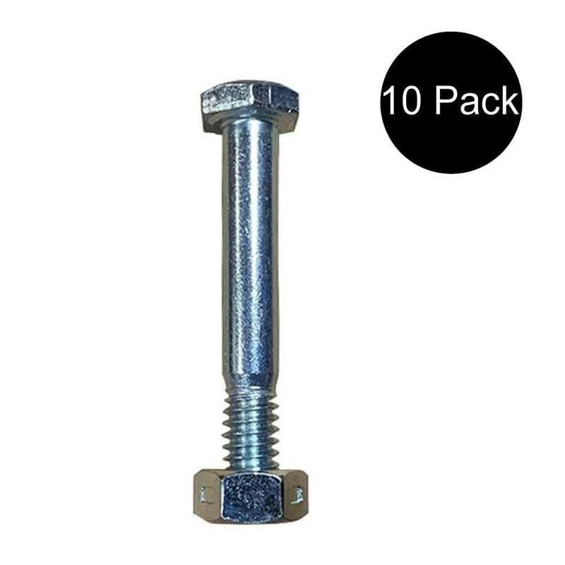 Qty 10: Shear Pin with Nut Fits Homelite Replaces 342449