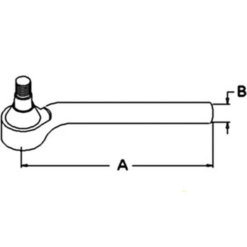 RH Tie Rod Assembly Fits Ford/New Holland Replaces 81863221