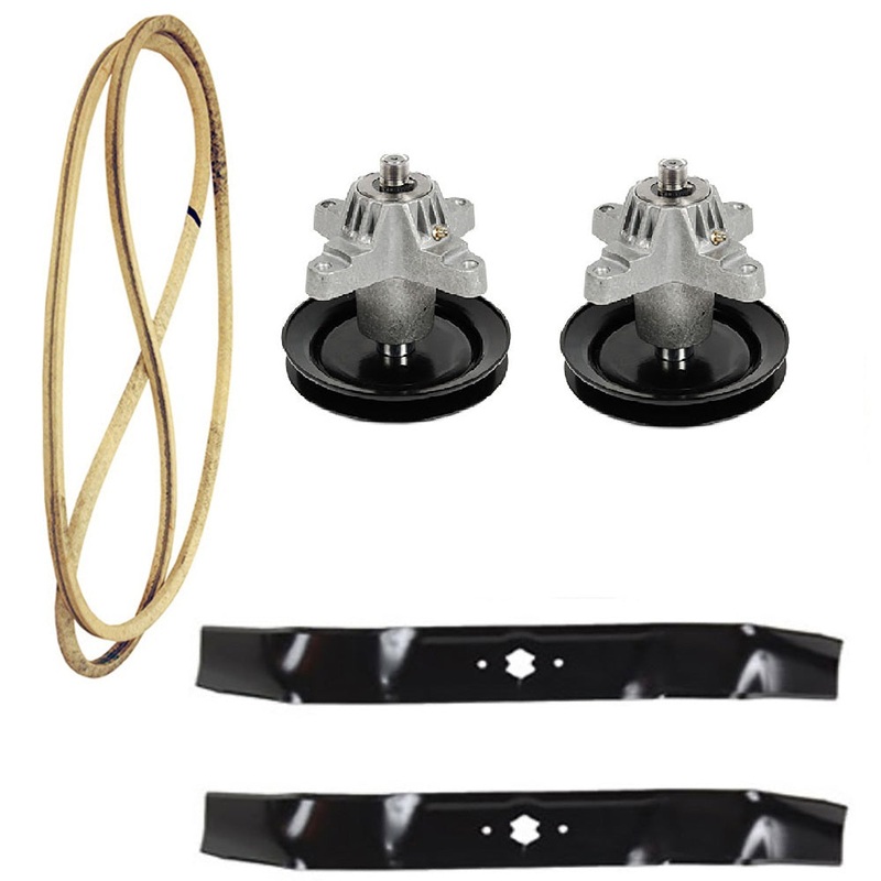 618-0659 Spindle Assemblies with Mulching Blades & Deck Belt Fits Cub Cadet