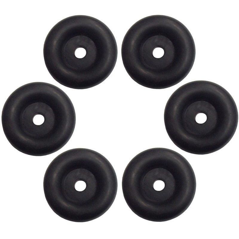 Qty 6: Rubber Door Bumper Fits Universal Products Replaces B1-RUBBERCAP