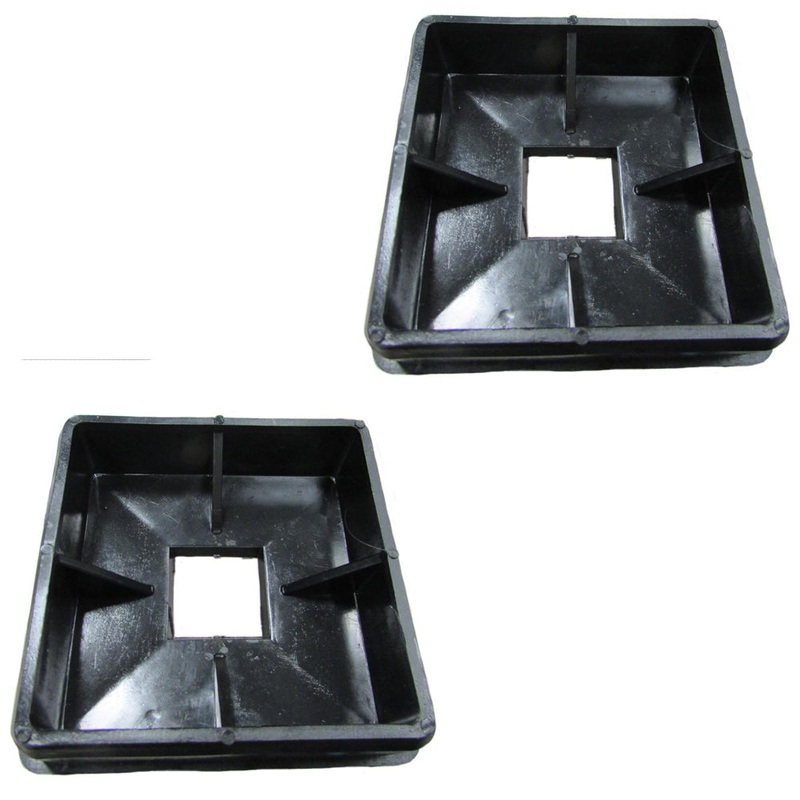 Qty 2: 4" Square Rubber Bumper Plug Fits Internal Use Replaces OTK20-0470