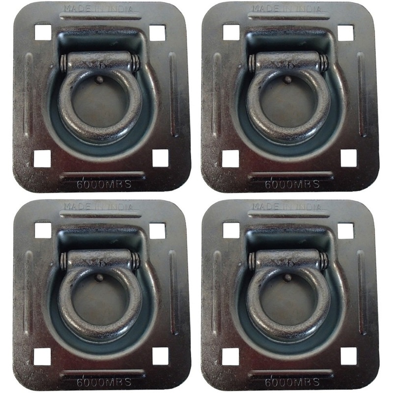 Qty 4: 1-1/2" Bolt-on Recessed D-Ring Fits Universal Products Replaces RDR5