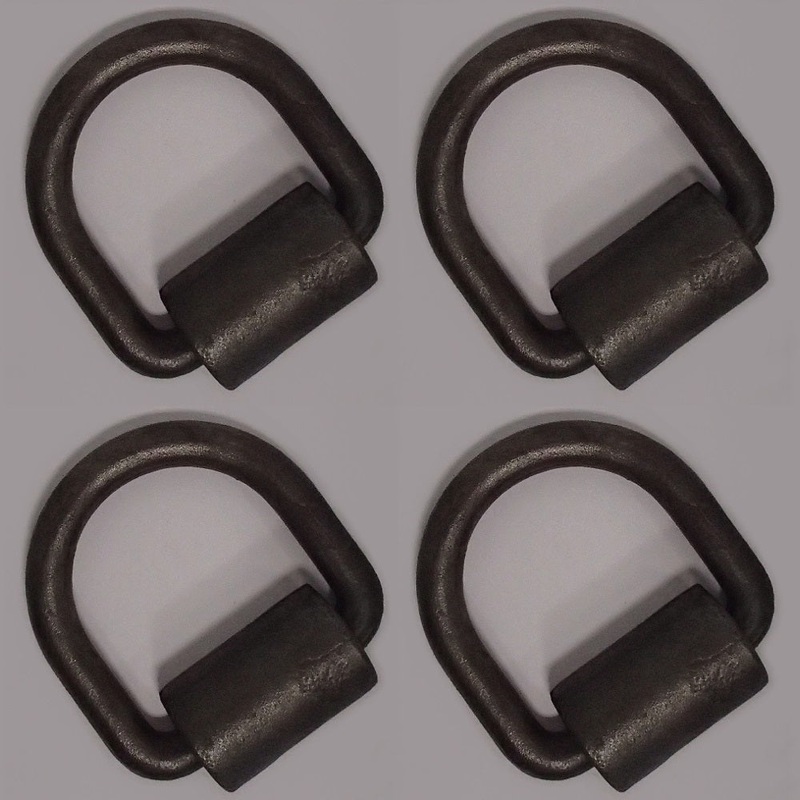 Qty 4: 1/2" Weld On D-Ring Fits Universal Products Replaces DR050-WLD