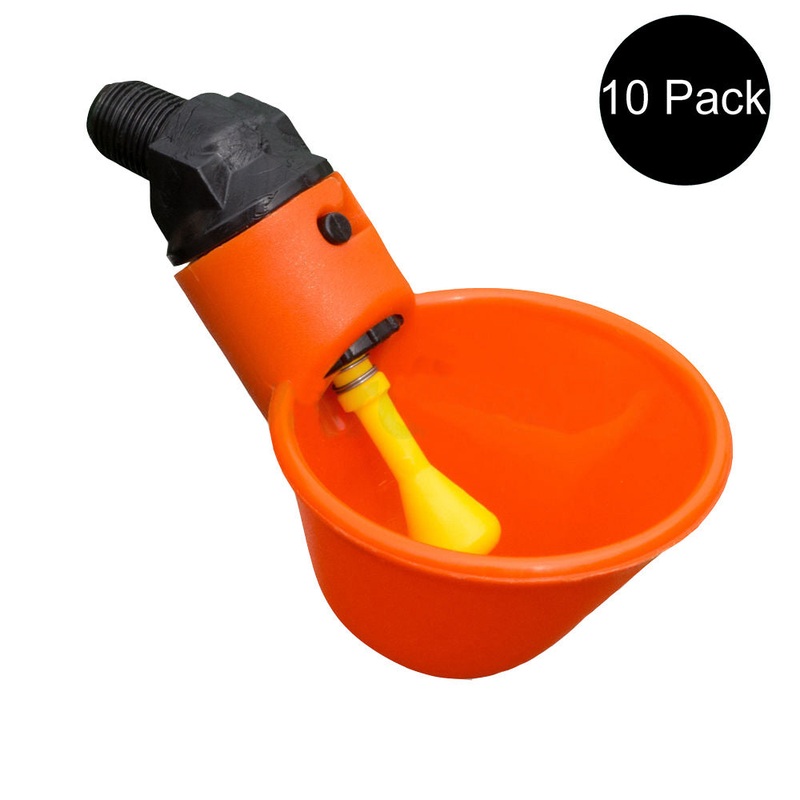 AUTOWTRDRNKRCUP Qty 10: Automatic Water Drinker Cup Fits Universal Products