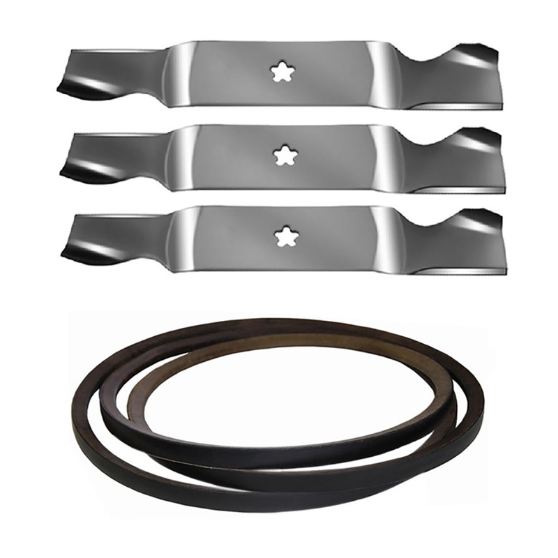 Mower Deck Belt & Blade Set Fits Oregon
