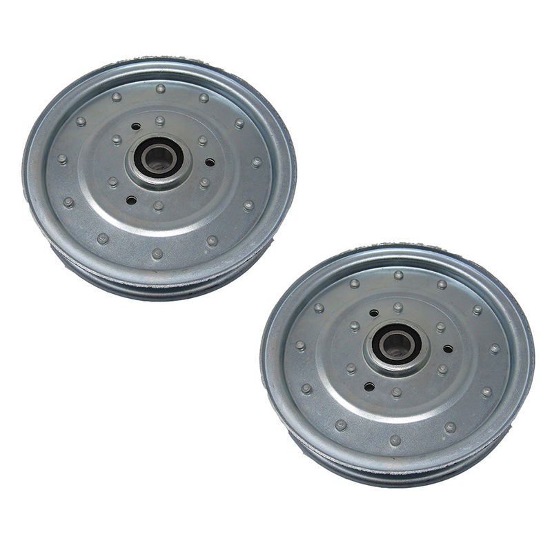Qty 2: Flat Idler Pulley Fits Exmark Replaces 1-633109
