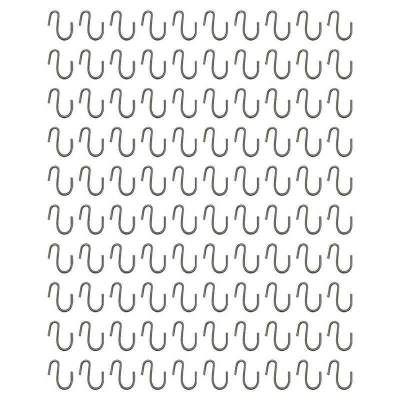 Qty 100: S-Hook Fits Universal Products Replaces 75 TSHK