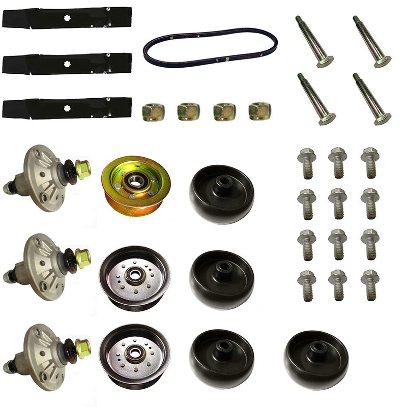 48" Deck Rebuild Kit w/ Wheels & Hardware Fits John Deere Replaces AM137757