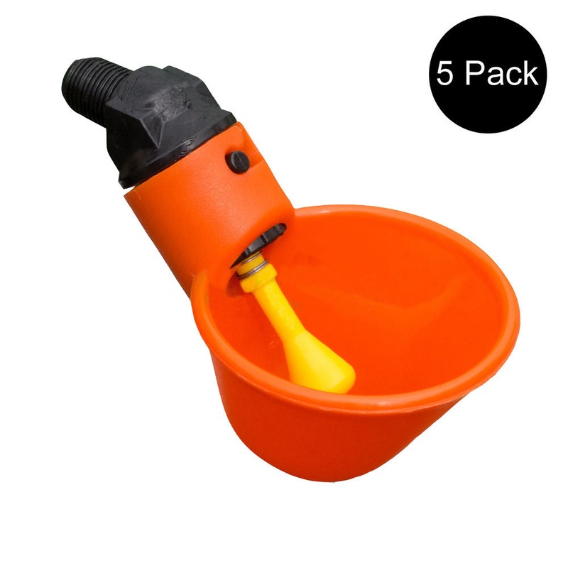 AUTOWTRDRNKRCUP Qty 5: Automatic Water Drinker Cup Fits Universal Products