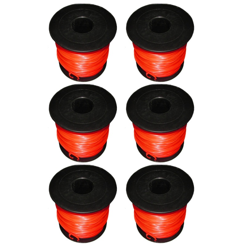 N/A Qty 6: Red Commercial Trimmer Line Fits Universal Products