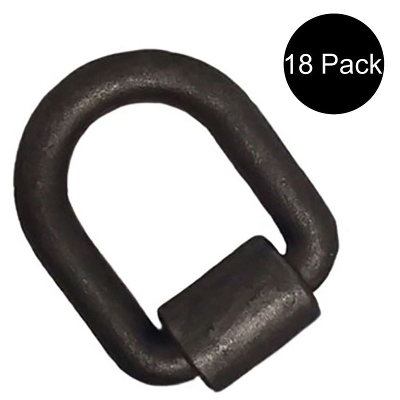 Qty 18: 1" Weld On D-Ring Fits Universal Products Replaces 8 DR100L