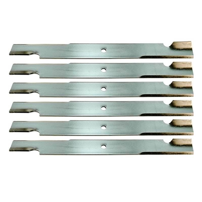 Qty 6: Notched High Lift Blades Fits Bad Boy Replaces 038-0005-00