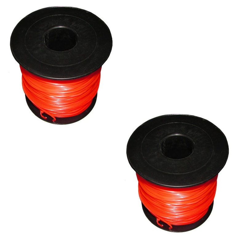 N/A Qty 2: Red Commercial Trimmer Line Fits Universal Products