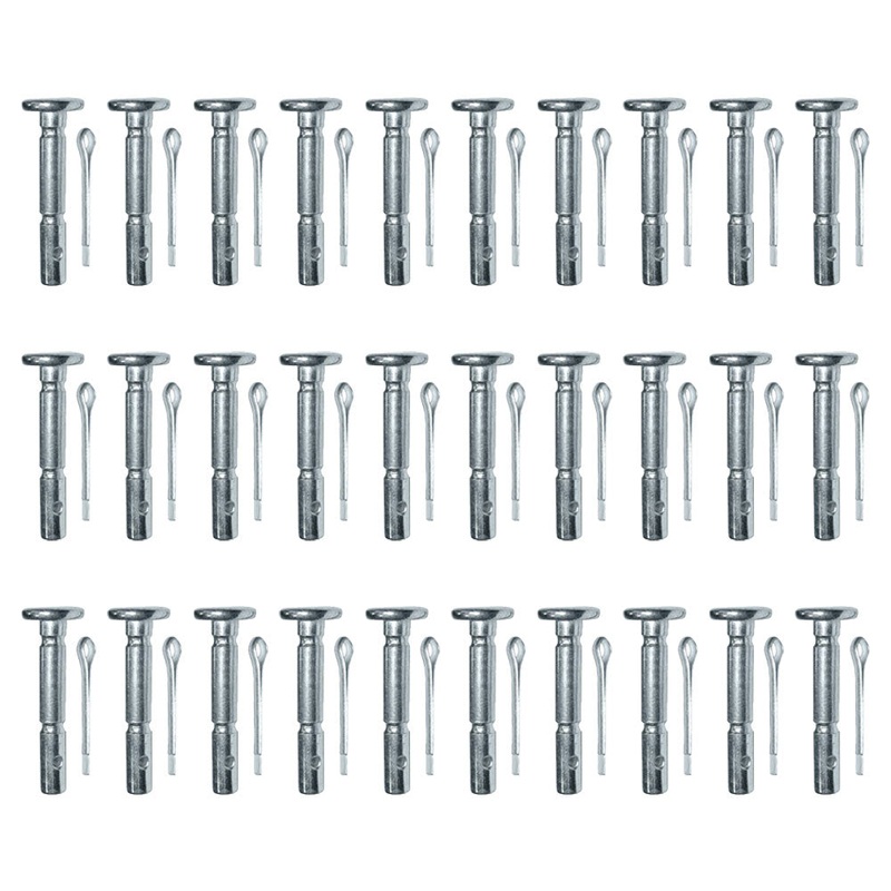 Qty 30: Shear Pin with Cotter Pin, 1-5/8" x 1/4" Fits MTD Replaces 714-04040