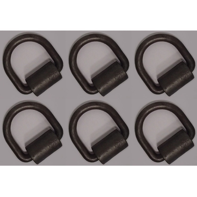Qty 6: 1/2" Weld On D-Ring Fits Universal Products Replaces DR050-WLD