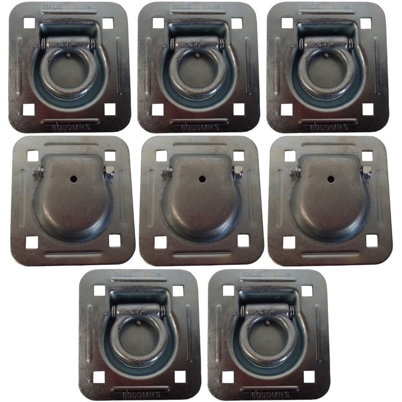 Qty 8: 1-1/2" Bolt-on Recessed D-Ring Fits Universal Products Replaces RDR5