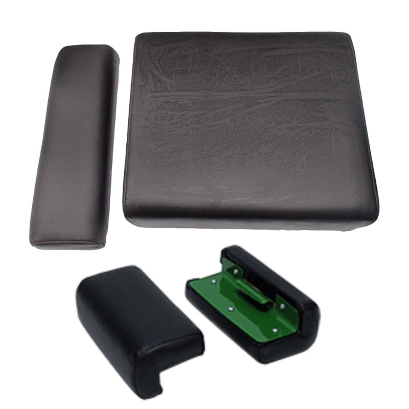 Black Backrest, Seat Cushion, & Arm Rest Set Fits John Deere Replaces AM339T
