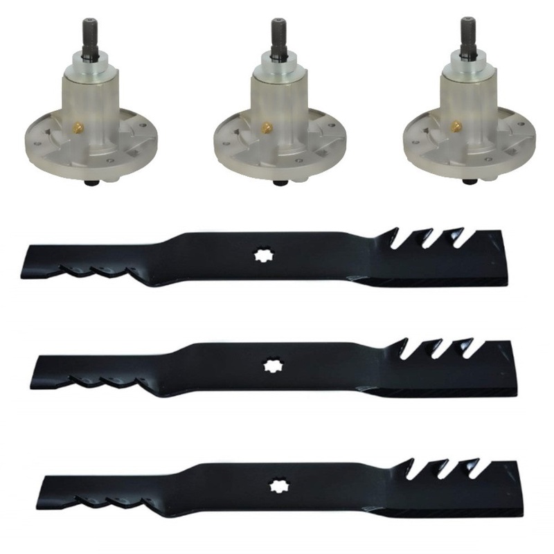 Mulching Blades & Spindles Fits John Deere Replaces GX21380