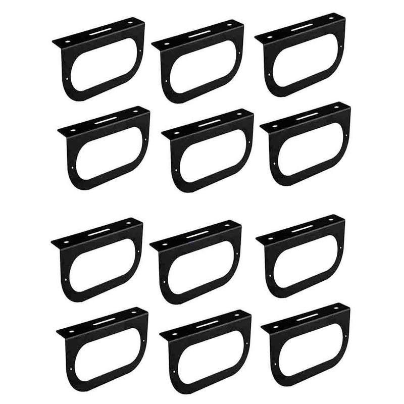 Qty 12: 6" Oval Light Mounting Bracket Fits Universal Products Replaces 421-09