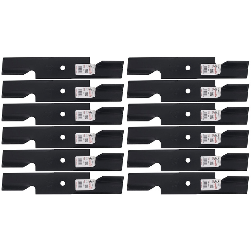 Qty 12: Notched Mower Blade Fits Bad Boy Replaces 038-5350-00