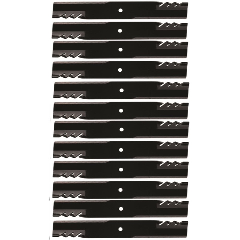 Qty 12:  Toothed Mower Blade Fits Encore Replaces 823006