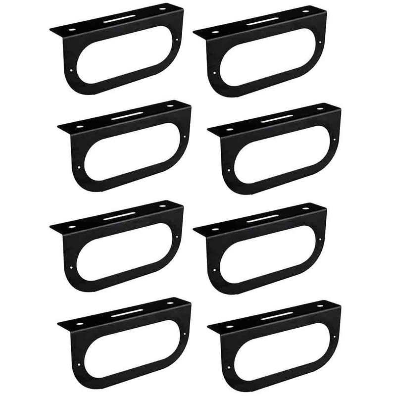 Qty 8: 6" Oval Light Mounting Bracket Fits Universal Products Replaces 421-09