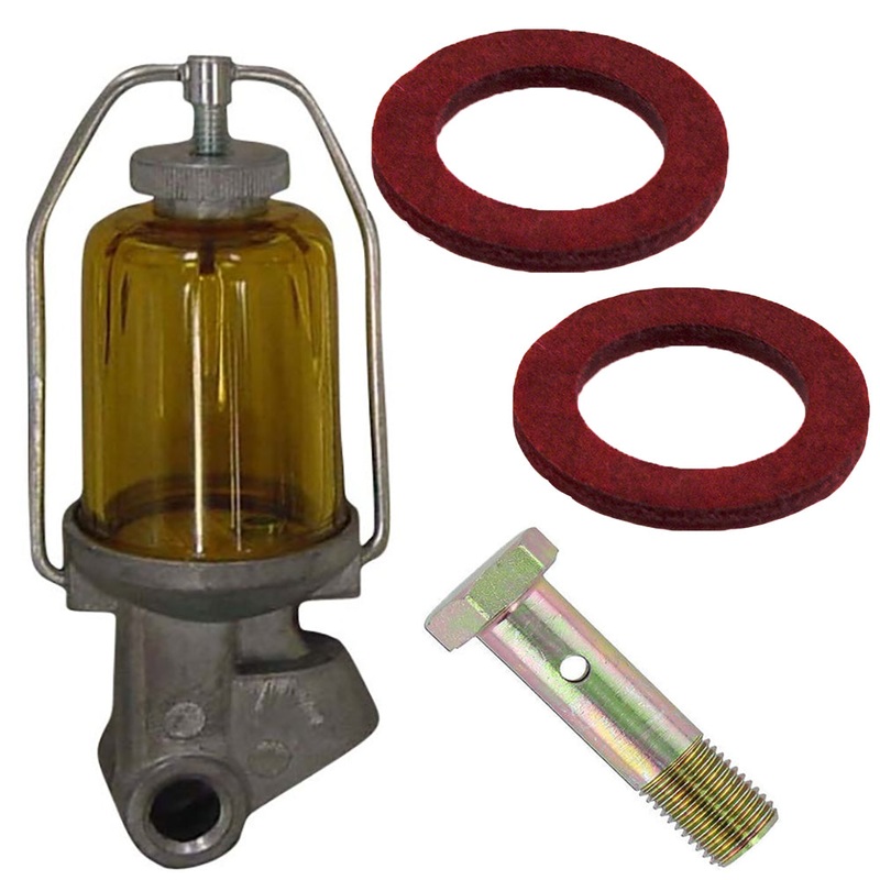 311272 Fuel Sediment Bowl w/ 2 Gaskets & Retaining Bolt Fits Ford/New Holland