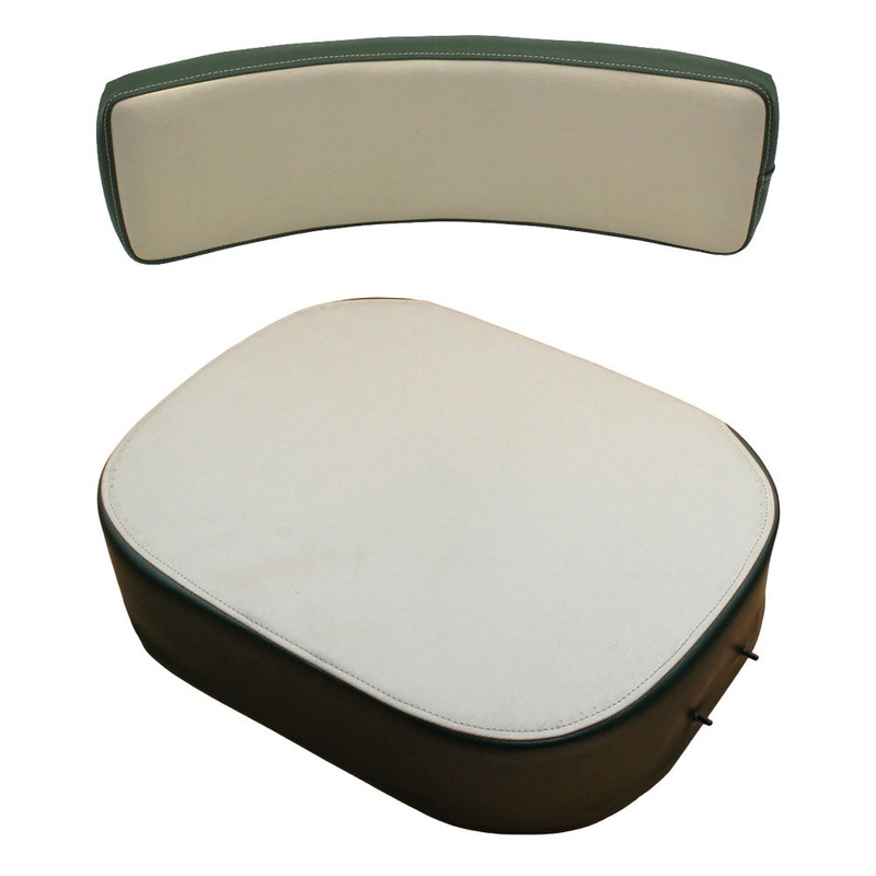 2-pc Green & White Cushion Set Fits Oliver Replaces 105812ASA