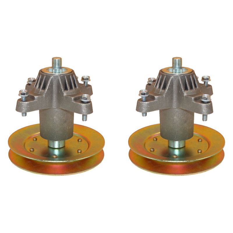 Qty 2: Spindle Assembly w/ Pulley Fits Cub Cadet Replaces 618-0659