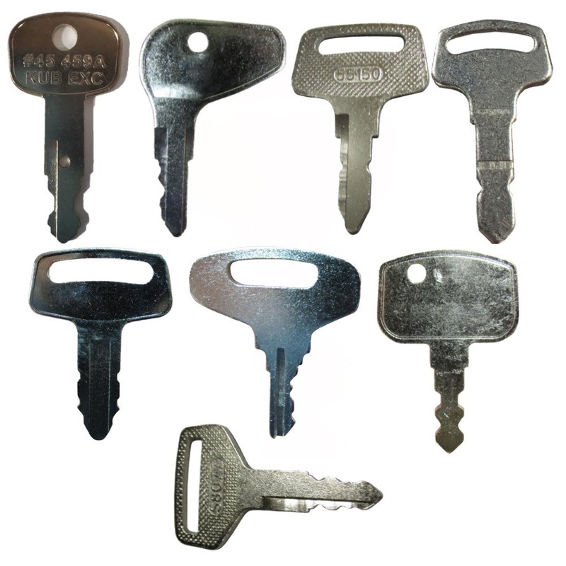 8 pc Equipment Key Set Fits Kubota Replaces 15248-63700