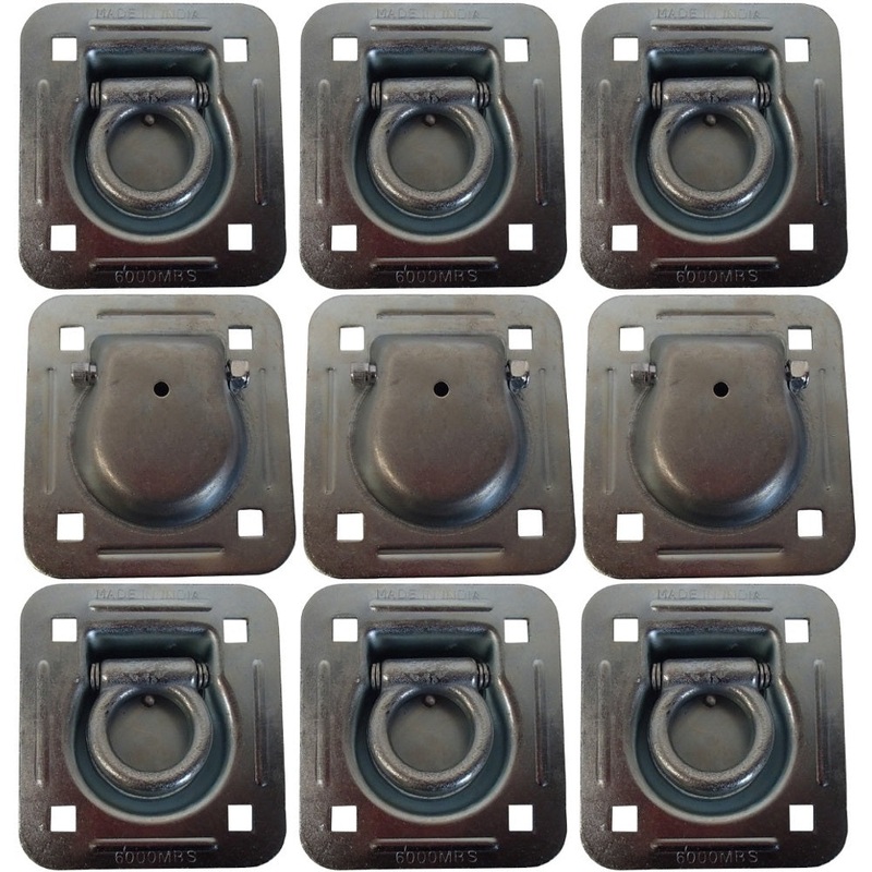 Qty 9: 1-1/2" Bolt-on Recessed D-Ring Fits Universal Products Replaces RDR5