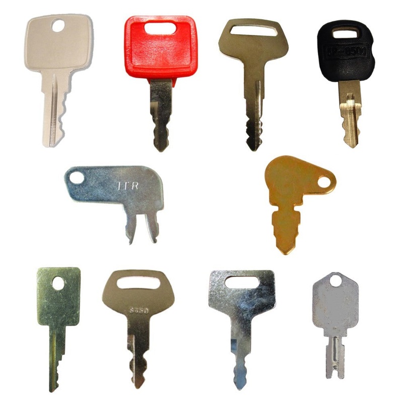 10 pc Construction Equipment Key Set Fits Case Replaces 150979A1