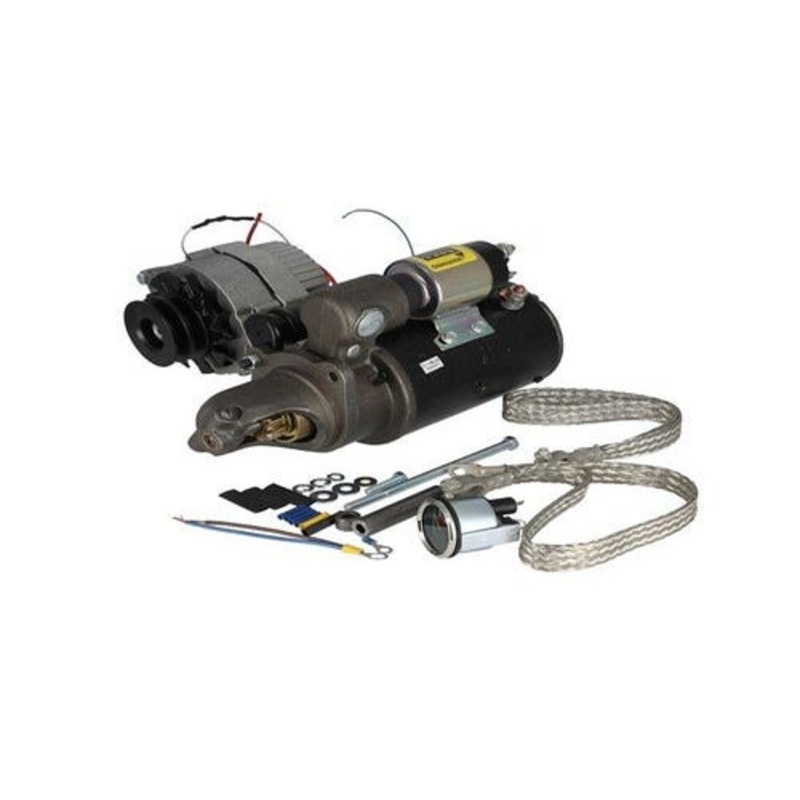 Remanufactured Alternator & Starter (Delco high torque) Conversion Kit - 24V to 12V fits John Deere 3010 3020 4010 4020