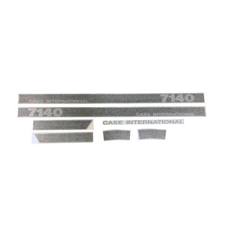Hood/Cab Stripe Decal Set Early Large Number - Vinyl fits Case IH 7140