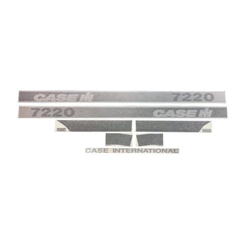 Hood/Cab Stripe Decal Set Gradient - Vinyl fits Case IH 7220