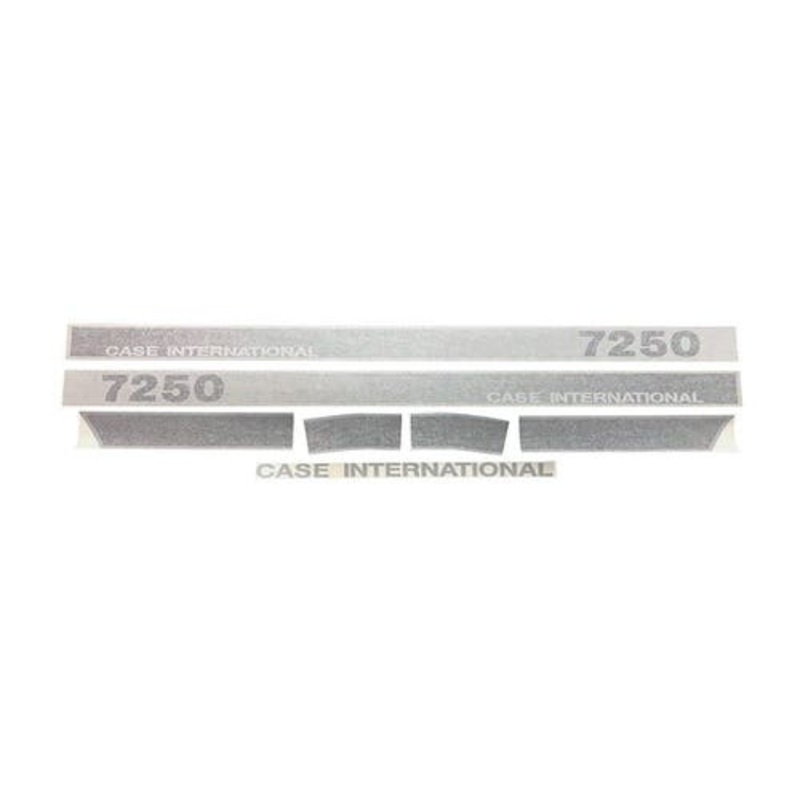 Hood/Cab Stripe Decal Set Gradient - Vinyl fits Case IH 7250