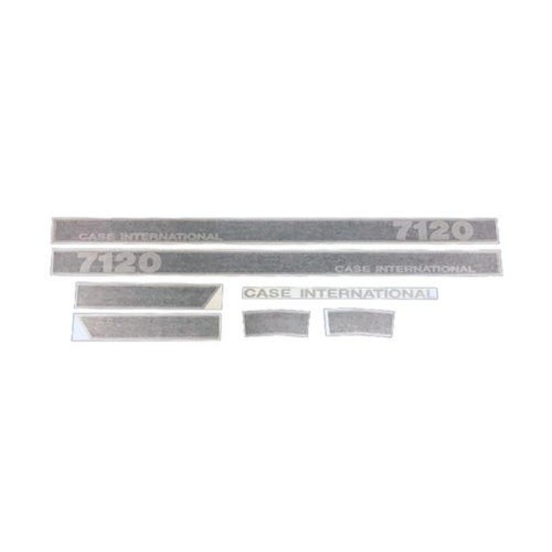 Hood/Cab Stripes Decal Set Early Large Number - Vinyl fits Case IH 7120
