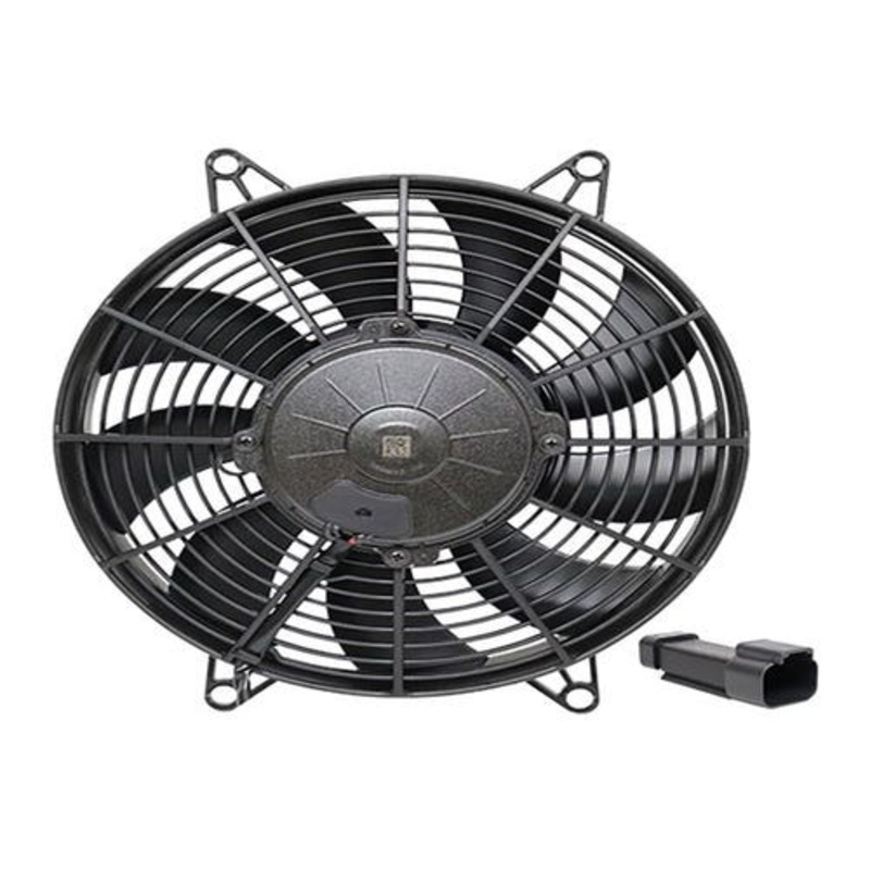 Condenser Fan Assembly with Finger Guard Protection & OE Cat Connector fits Caterpillar 924GZ 924HZ 928HZ 424-2053