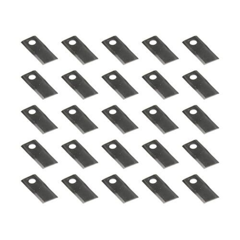 Disc Mower Blade Left Hand 25 Pack fits John Deere 920 930 945 946 535 E80206 fits New Holland 853820 fits Case IH 86625670 fits Gehl 113268