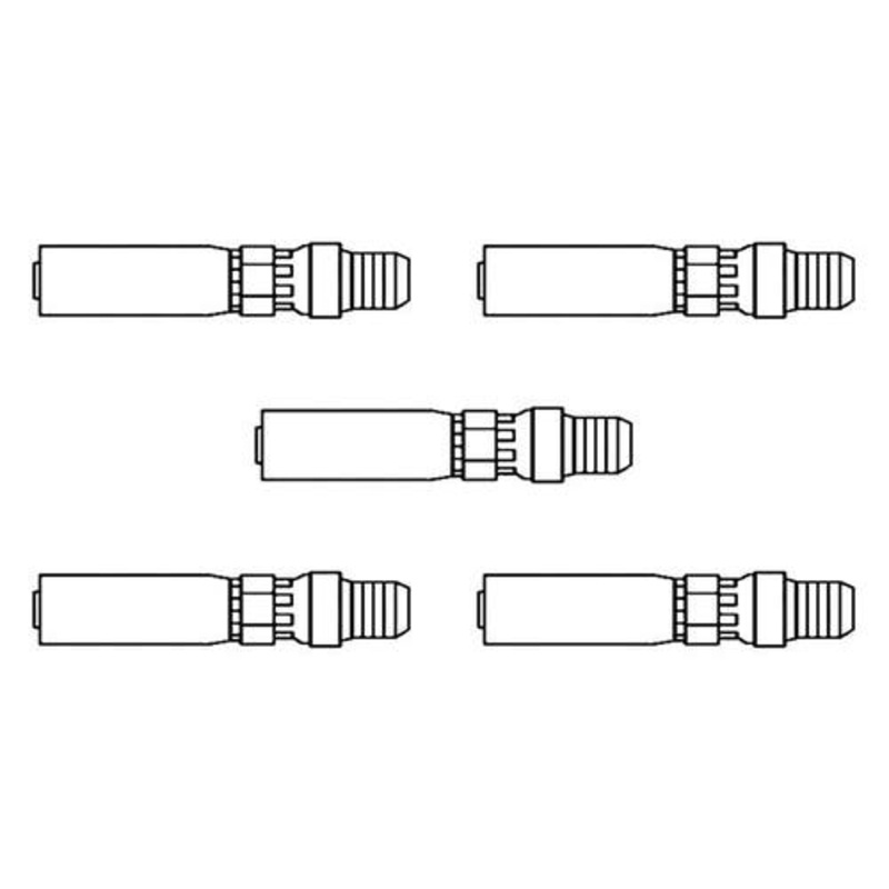 Hydraulic Fitting HC-MPX Male NPTF Pipe Swivel Straight 5 Pack fits Hydraulics HY06-06MS HY06-06SP 06M-J06 06U-J06