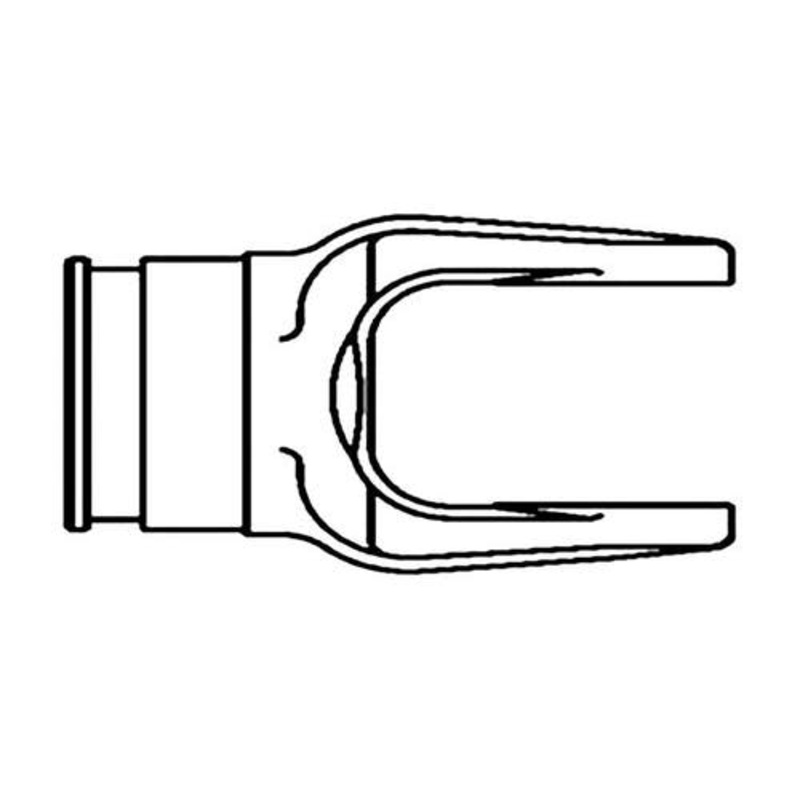 Outer Tube Yoke fits Land Pride DM3506 DM3507 RCFM45180 1705027 204056860 fits Bush Hog R66112BH 51A6111 fits New Holland 782089 BP204056860