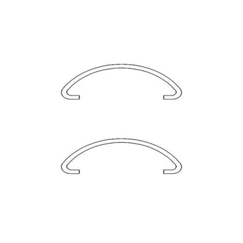 Axle Drive Shaft Collar Retaining Clip 2 Pack fits Case IH 2577 2588 2166 2344 2366 2377 2388 5088 6088 7088 CPX610 CPX620 620 625 245105A2 245105A1