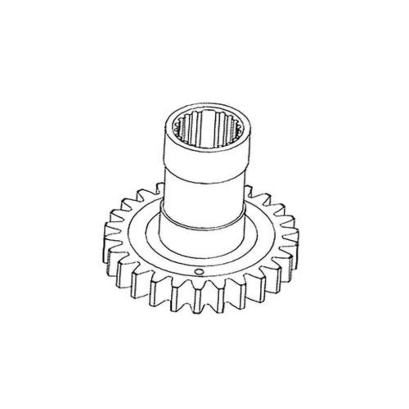 Gear Input Pinion Shaft fits Case IH 2188 2344 2366 5088 6088 7088 2144 2166 2377 2388 2577 2588 184217C1