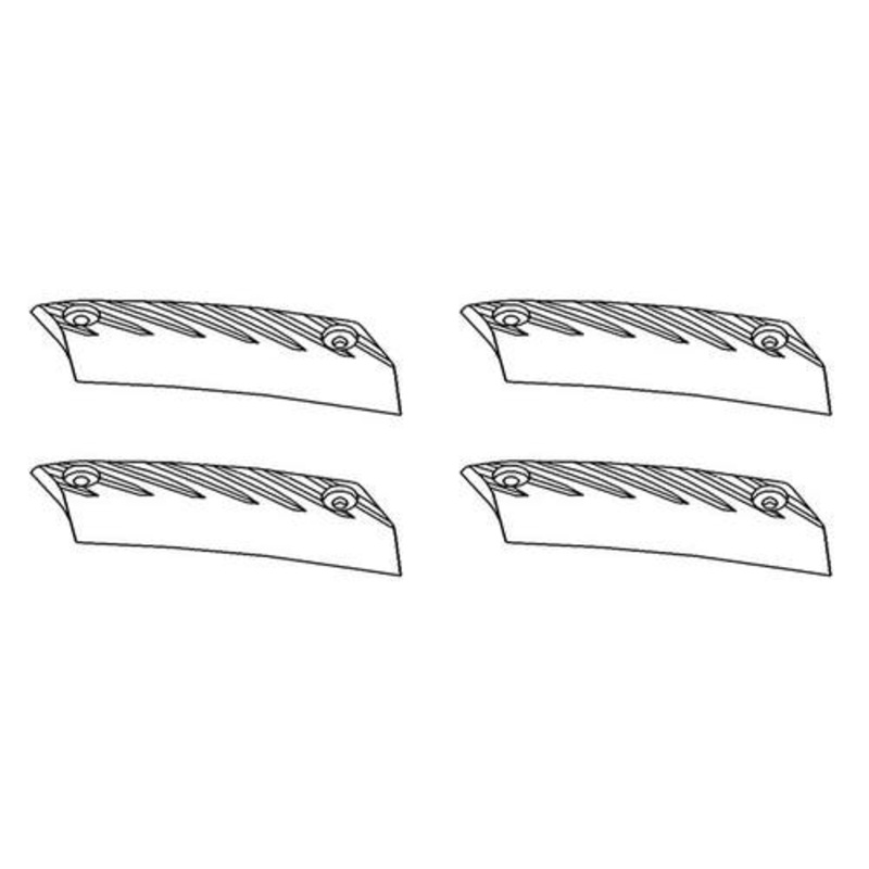 Helical Bar 4 Pack fits International 1420 fits Case IH 1620 1310255C1 1310246C1